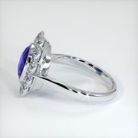 3.54 Ct. Color Change Sapphire Ring, 14K White Gold 3